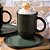 Caneca Coup Stoneware Com Pires Greenery 330ml Porto Brasil - Imagem 2