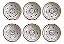 Conjunto  6 Pratos Fundo Coup Asteca 21 Cm Porto Brasil - Imagem 1