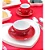 Conjunto 6 Xícaras Para Chá C/ Pires L'amour  Vermelho 160ml Hauskraft - Imagem 4