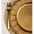 Conjunto 6 Sousplat Galles Gardenia Gold Antique Copa&cia - Imagem 3