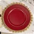 Conjunto 6 Sousplat Galles Hope  Vermelho 33cm - Copa E Cia - Imagem 2