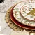 Conjunto 6 Sousplat Galles Hope  Vermelho 33cm - Copa E Cia - Imagem 3