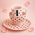 KIT PETIT ROSA CANECA, BOWL E PRATO SOBREMESA - Imagem 5