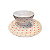 Bowl E Prato De Cerâmica Com Corações Branco - Imagem 1