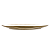 Prato Sobremesa De Porcelana Branco E Dourado Dubai 21cm - Imagem 5