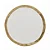 Prato Sobremesa Dubai 21cm Porcelana Branco E Dourado Wolff - Imagem 5