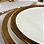 Prato Sobremesa Dubai 21cm Porcelana Branco E Dourado Wolff - Imagem 2