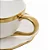 Xicara De Cha Dubai 200ml Porcelana Branco e Dourado Wolff - Imagem 6
