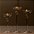 Castiçal De Vidro Ondulado Pedestal 23x8 Cm Lilian Gift - Imagem 3