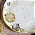 Conjunto 6 Pratos Raso Coup Stoneware Noite Dourada Ø26cm Natal - Imagem 1