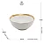 Bowl de Porcelana Dubai Branco e Dourado 7cm x 15,5cm - Wolff - Imagem 4