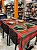 Toalha de Mesa Retangular 150x250m Antique Fascínio Argivai Xadrez Natal - Imagem 4
