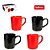 KIT 4 XÍCARAS CANECAS CAFÉ 90ml VERMELHO E PRETO - INDIAN - Imagem 3