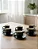 Jogo 6 Xicaras Cafe Pires Ceramica Denny Preto 130ml Wellmix - Imagem 5