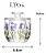 Manteigueira Francesa Lavanda Vidro Hand Painting Lyor - Imagem 4