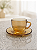 Jogo 4 Xícaras De Café 90ml Âmbar Com Pires Parruchieri Wellmix - Imagem 2
