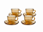 Jogo 4 Xícaras De Café 90ml Âmbar Com Pires Parruchieri Wellmix - Imagem 3