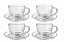 Jogo 4 Xícaras De Café 90ml Com Pires De Vidro Parruchieri Wellmix - Imagem 3