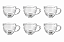 Jogo 6 Xícaras De Café 90ml De Vidro Break Wellmix - Imagem 3
