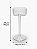 Castiçal Vidro Clear Liso Pedestal 15,5x6 Lilian Gift - Imagem 2