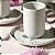 Jogo 6 Xicaras Café 90ml Com Pires Basic Bloom Porto Brasil - Imagem 3