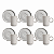 Jogo 6 Xícaras De Café 90ml Com Pires Basic Stoneware Snow - Imagem 1