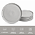 Conjunto 6 Pratos Raso Basic Snow 25cm Porto Brasil - Imagem 1