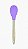 Kit 3 Colheres Silicone Roxo Cabo De Madeira Casíta - Imagem 4