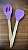 Kit 2 Colheres Silicone Roxo Cabo De Madeira Casíta - Imagem 5