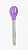 Kit 2 Colheres Silicone Roxo Cabo De Madeira Casíta - Imagem 2