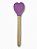 Kit 2 Colheres Silicone Roxo Cabo De Madeira Casíta - Imagem 3