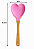 Kit 2 Colheres Coração De Silicone Cabo Em Bambu - Imagem 7