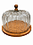 Boleira Porta Bolo Ø30cm Colonial Copa&Cia Base Madeira - Imagem 1