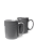 Jogo 2 Canecas 320ml Cinza Cerâmica Grace Wellmix - Imagem 1