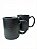 Jogo 2 Canecas 320ml Preta Cerâmica Grace Wellmix - Imagem 1
