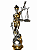 Figura Decorativa Estatua Dama da Justiça 31,5x9m Wolff - Imagem 1