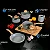 Jogo de Panela 7PC Easy Gris Indução Rev. Ceramico Brinox - Imagem 6