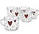 Jogo 6 Canecas 120ml Borossilicato Heart Wolff - Imagem 1
