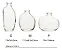 Kit 3 Vasos Organics Vidro Decor Wolff Transparente - Imagem 5