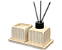 CJ Difusor 180ml Com Porta Vela Cerâmica Slate Lyor - Imagem 1