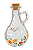 Azeiteiro Garrafa P/ Azeite 320ml Flora Vidro Tampa Rolha Lyor - Imagem 1
