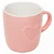 Caneca Heart 170ml Coração Rosa Cerâmica Lyor - Imagem 1
