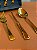 Faqueiro 12pc Berna Dourado Aço Inox Wolff Gift Box - Imagem 2