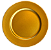 Conjunto 6 Sousplat 33cm Opala Dourado Lyor - Imagem 1