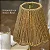 Luminária de Mesa Abajur 30x13cm Tátil Rattan Gold Copa&Cia - Imagem 3