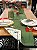 Trilho de Mesa 40x180cm Dupla Face Musgo Azevinho Natal - Imagem 2