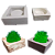 Forma de Silicone - Vaso Quadrado Baixo - Imagem 4