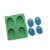 Forma de Silicone - Pingente Oval 4 cav - Imagem 1