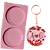 Forma de Silicone - Pingente Chaveiro Circulo 2 cav - Imagem 1