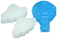 Forma de Silicone - Balão e Nuvem 3 cav - Imagem 2